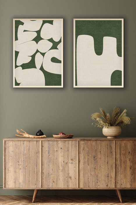 Wallity Huhu202 Cuadros Decorativos enmarcados en MDF y Madera Maciza 50 x 70 cm (2 Piezas) Wallity Huhu202 Cuadros Decorativos enmarcados en MDF y Madera Maciza 50 x 70 cm (2 Piezas)